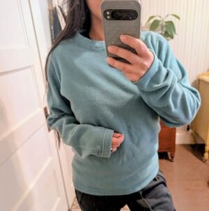 Patagonia Vintage Plush Synchilla® Sweatshirt Fleece Crewneck Teal Blue M